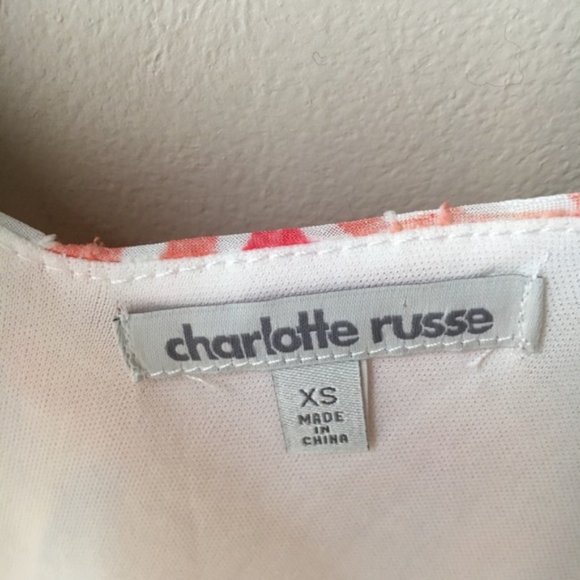 Charlotte Russe Tropical Floral Chiffon Dress - Picture 3 of 4